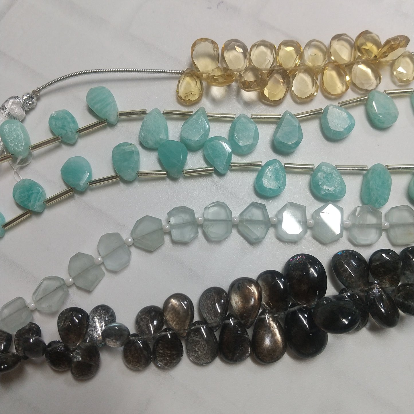 tealblueさん 0214 天然石ビーズ