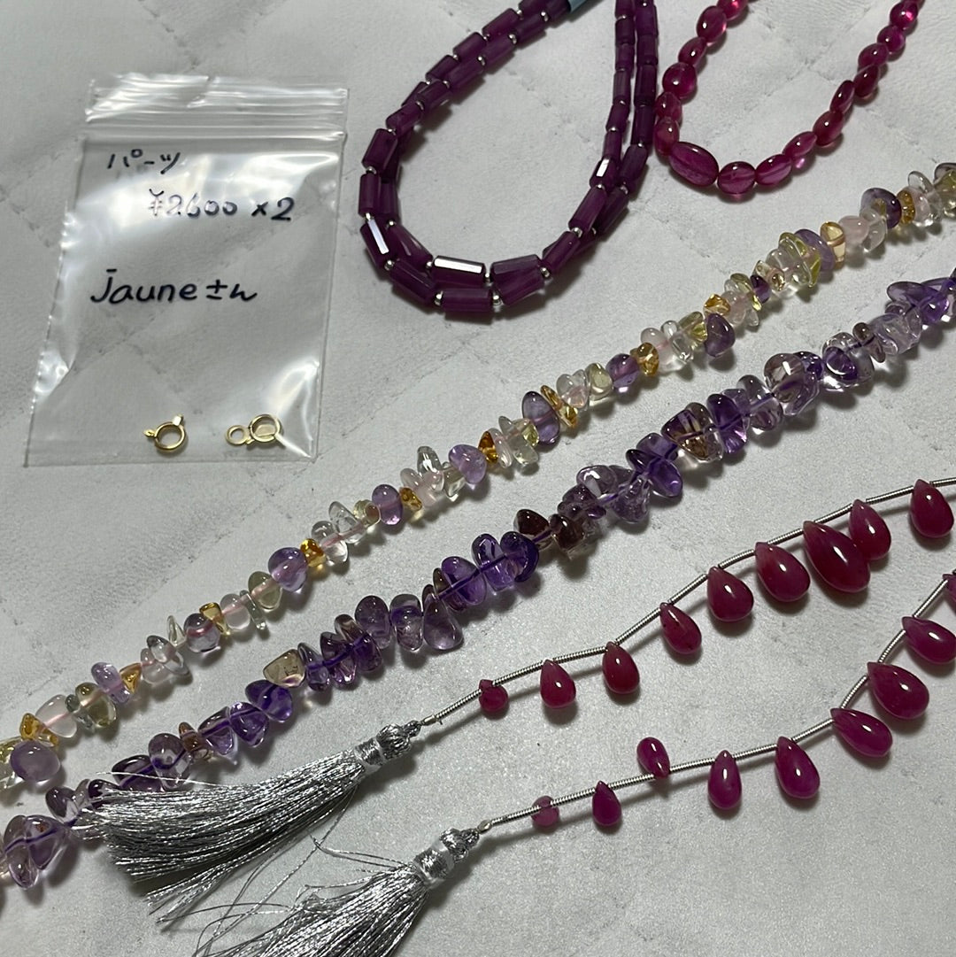 jauneさん　0713  天然石ビーズ