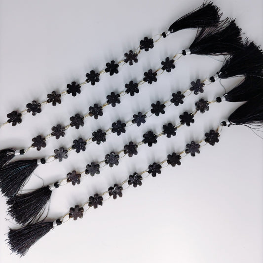 D-2ドゥルージー(黒) 雪の結晶 (ダブルホール)